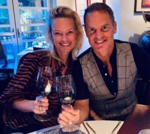 Jacky de Boer parents Frank de Boer and Helen on their dinner date.